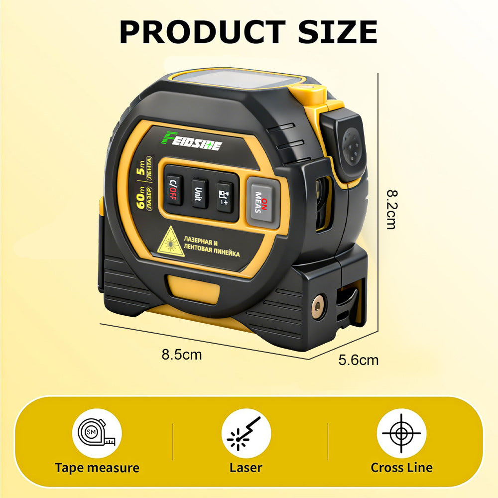 4-in-1 Laser Tape Measure with Digital Display