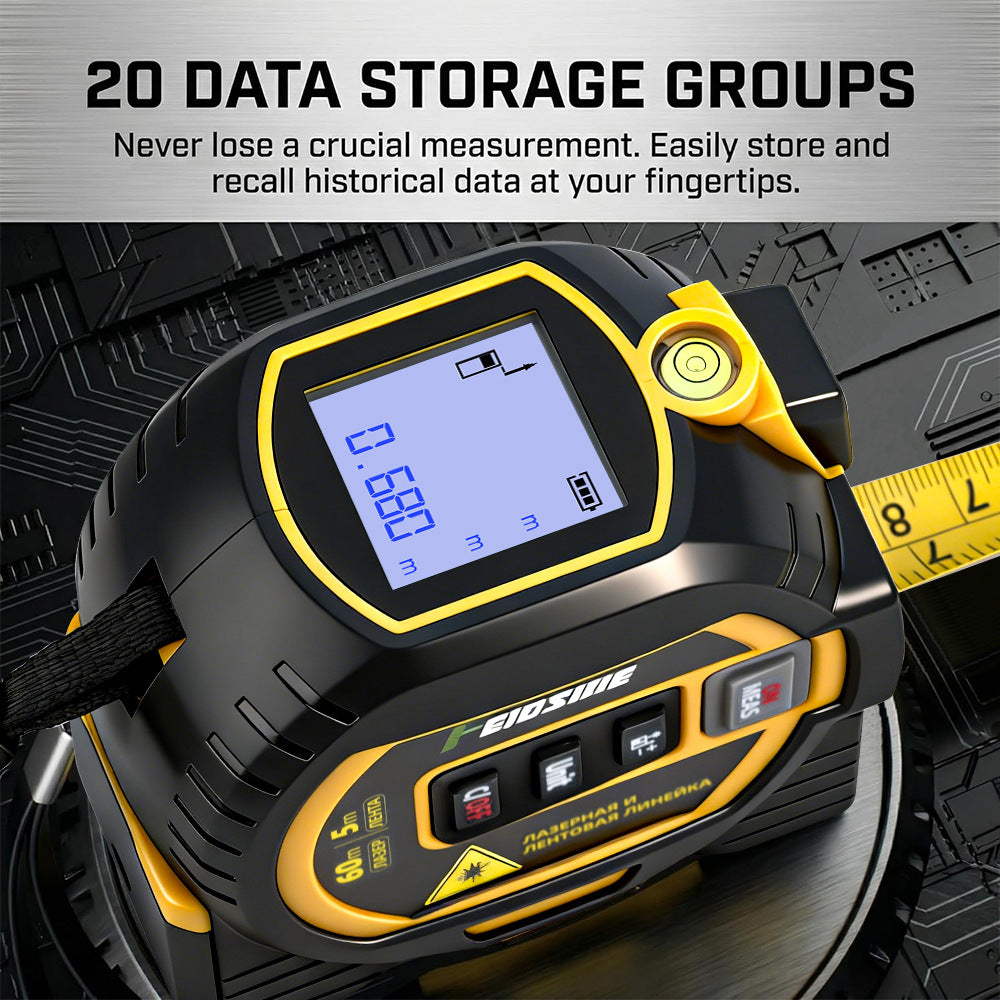 4-in-1 Laser Tape Measure with Digital Display